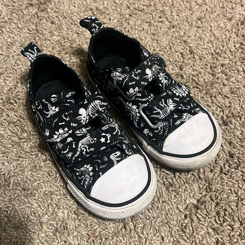Toddler dinosaur Velcro converse